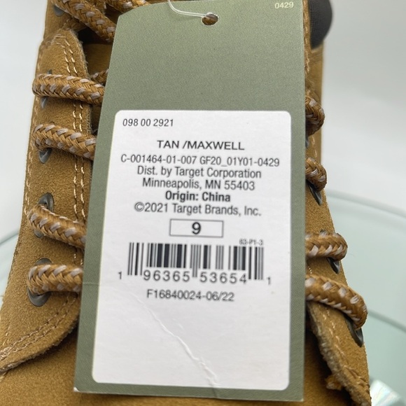 NWT Goodfellow & Co Mens Maxwell Casual Dress Ankle Boots Tan Size 9 - Picture 9 of 10